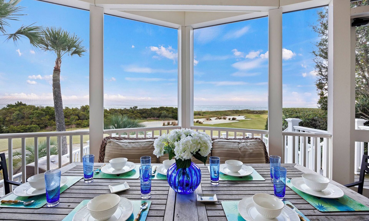 Ocean Point House | Ocean View Home in Gated Wild Dunes on Golf Course & Pool Access!