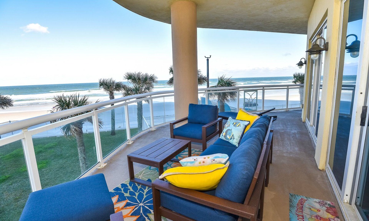 Daytona Beach Condo | Ocean Vistas Beachfront 3 Bedroom 3 Bath Luxury Condo - Pets Welcome with a fee.