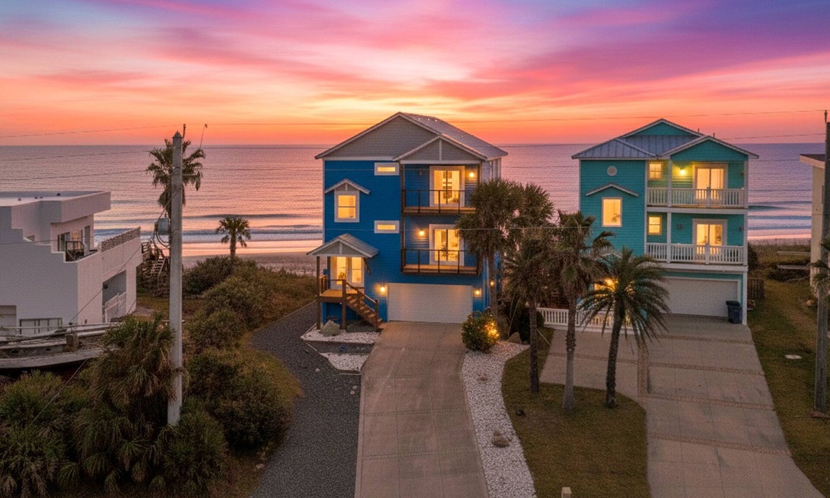 Painters Hill House | Oceanfront Flagler Beach Luxury Home | 4BR/4BA | Balconies, Private Beach Walkover