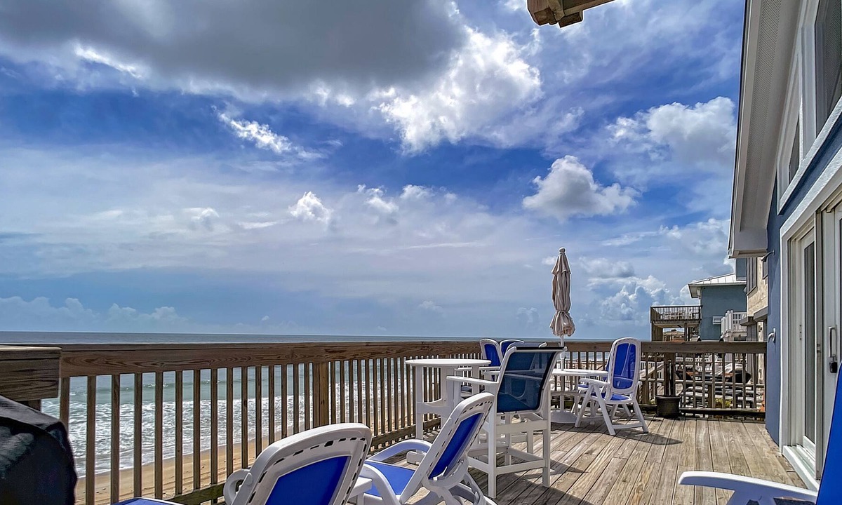 Bethune Beach House | Oceanfront home on quiet beach! Four levels of sun decks! 6847S