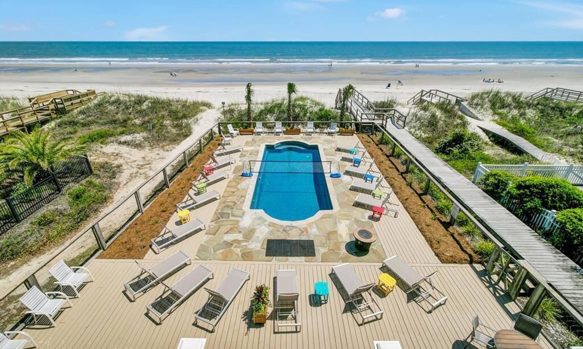 Isle of Palms House | Oceanfront Mega Estate | Private Pool, Sleeps 25, Game Rooms & Decks