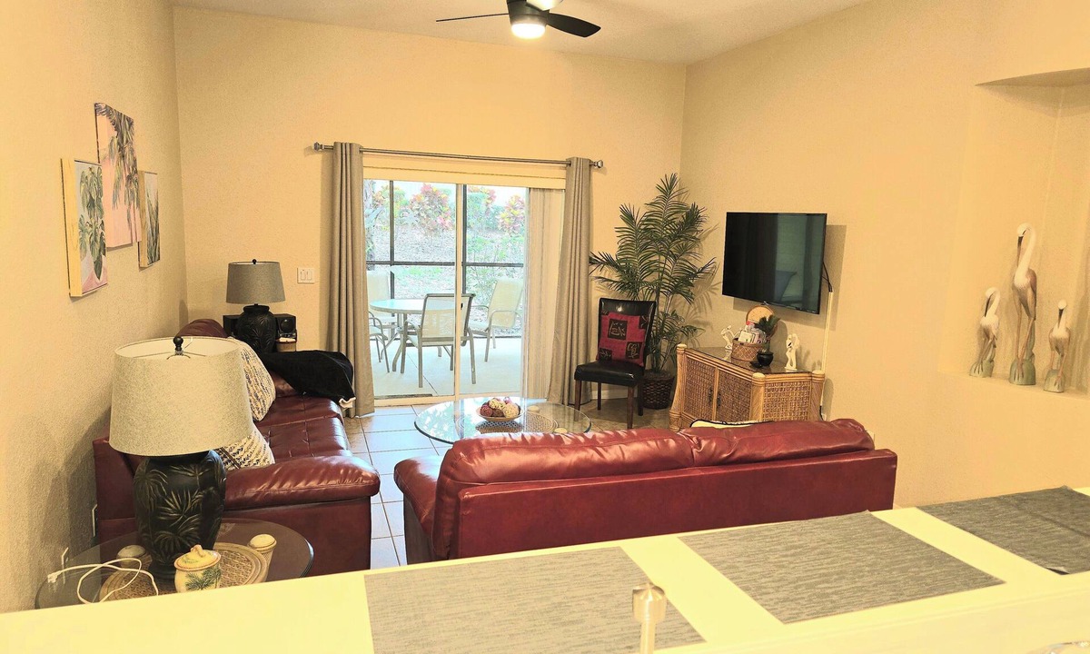 Bahama Bay Condo | Platinum rated 2BR ground floor next to pool big screen TVs, Huge patio, wifi