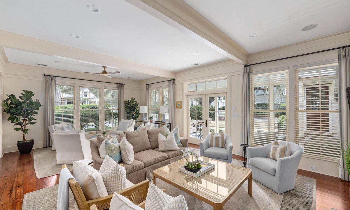 Palmetto Bluff House | Porches perfect for gathering + Separate Carriage House