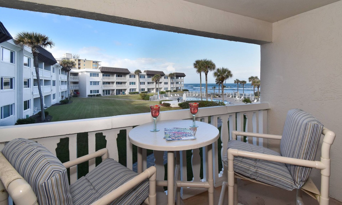 New Smyrna Beach Condo | Prime Location/Pool Views/Oceanview Gem/Chateau by the Sea 22B