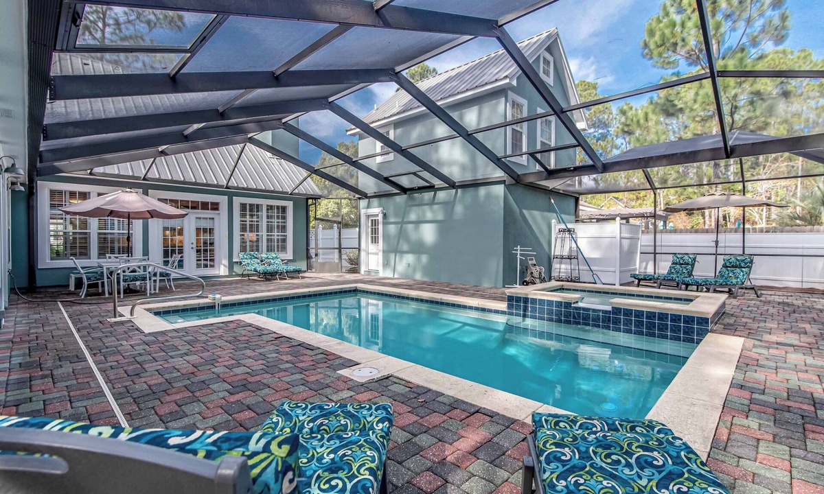 Sugarwood Beach House | Private 5-bedroom house with private screened in pool and beach access
