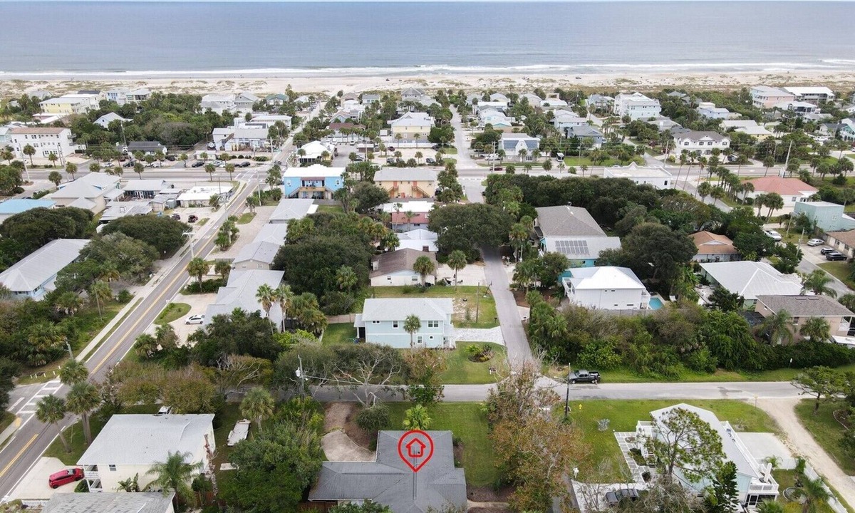 Coquina Gables House | Private home 2 blocks to ocean, 2 Car Garage, Sun Splashed Deck, fenced in yard.