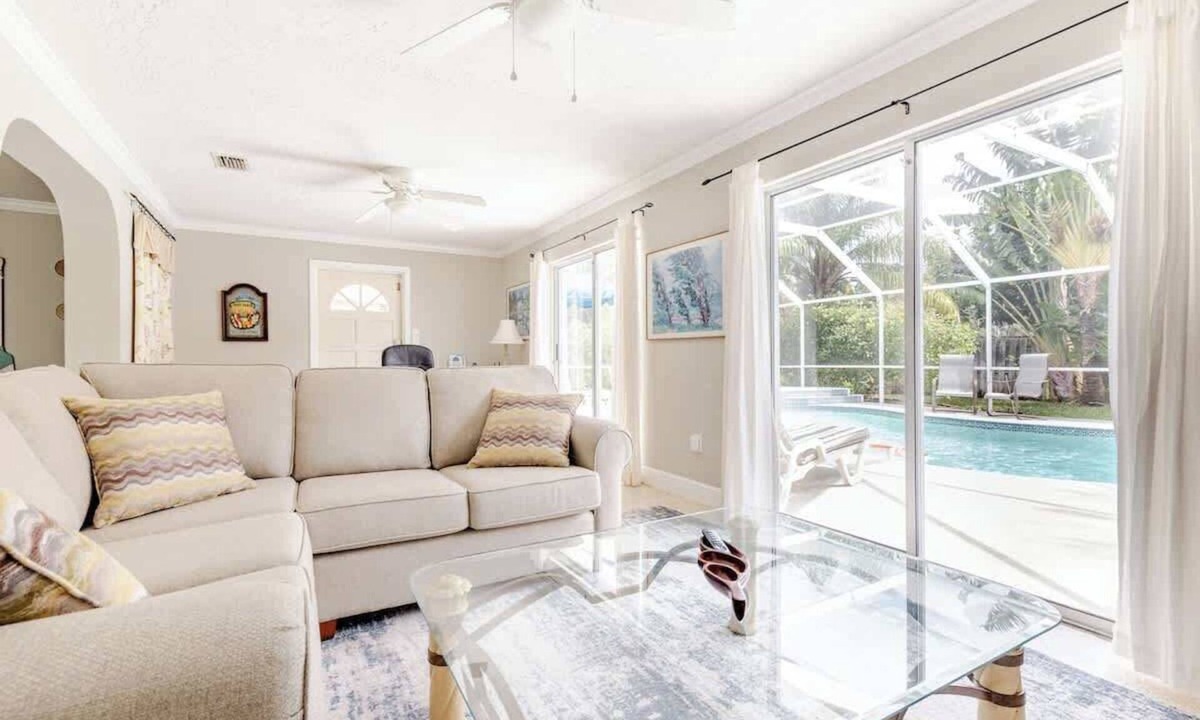 Indian Harbour Beach House | Private Pool Retreat with Bikes & Beach Access