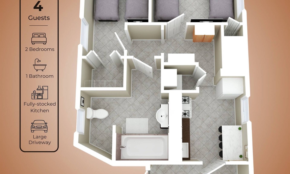Southwest Apartment | Quiet - Central - Big Parking - Outdoor Area