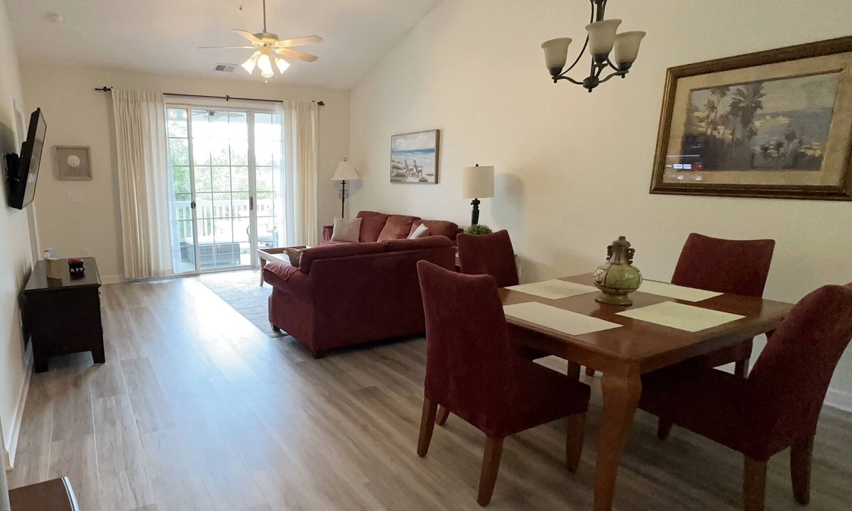 North Myrtle Beach Condo | Quiet top floor condo in Barefoot Resort, 4 top courses, minutes from the beach