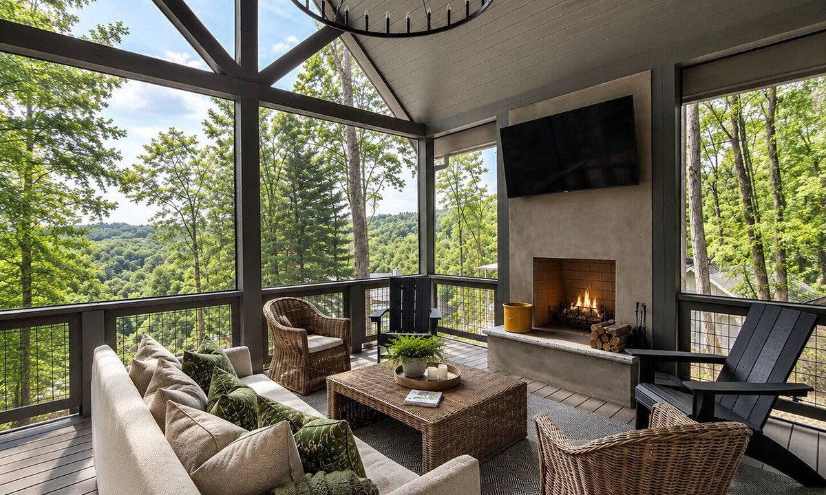 Cashiers Cottage | Rabbit Ridge New Designer Cottage Screened Porch + Wood Fireplace | EV Charger