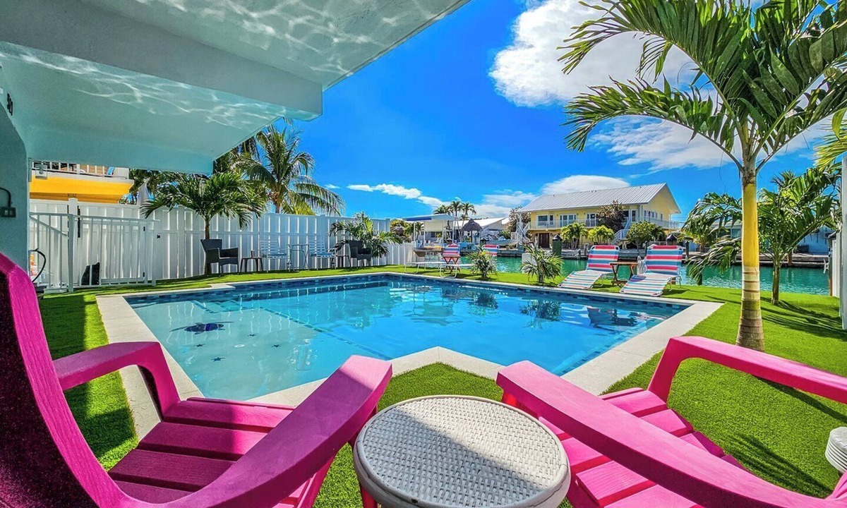Key Colony Beach House | Reef Retreat 2 bed 2 bath w/private pool and 37 ft of dockage