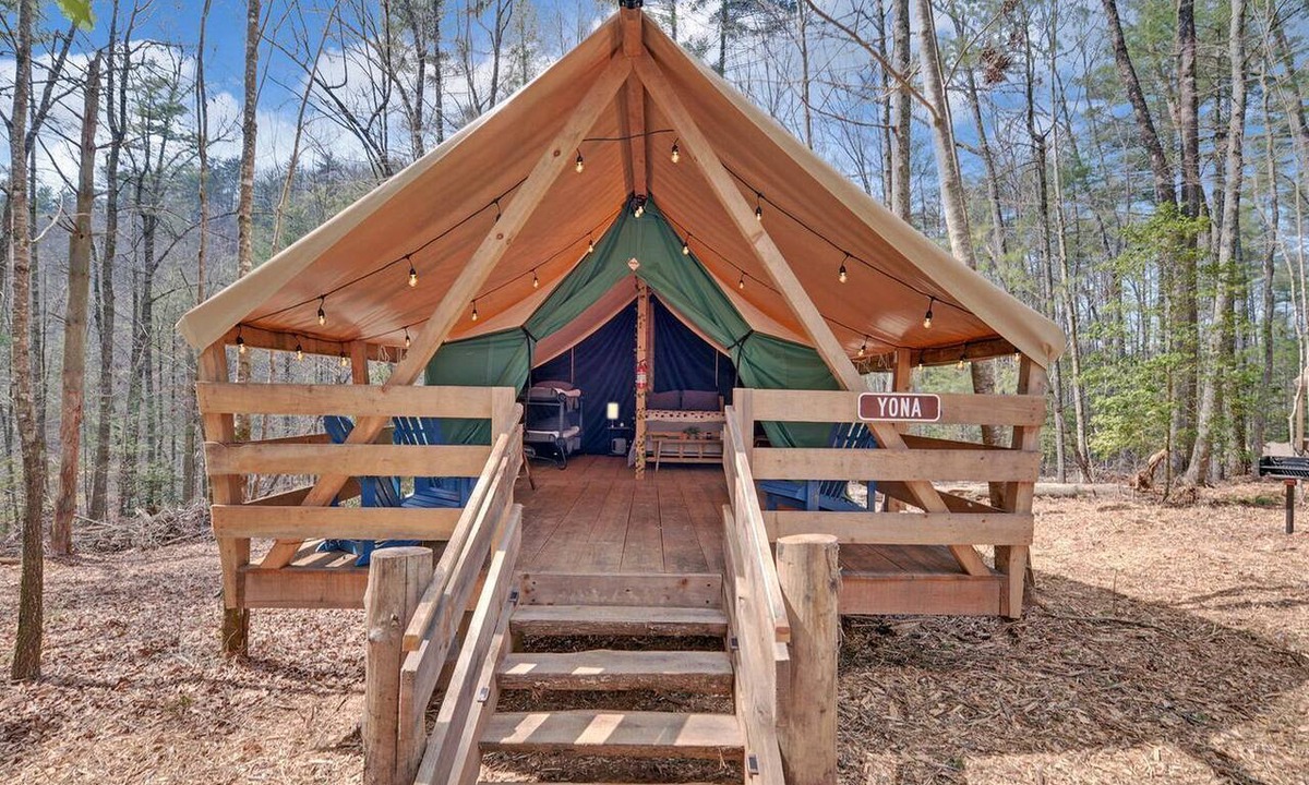 Suches RV Rental | Safari Tent Bliss for You and Your Best Friend: Pet-Friendly Glamping in Suches, Georgia