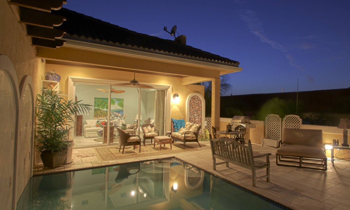 Delray Beach House | Second Floor Private Pool with BBQ and summer kitchen. One block from the Avenue