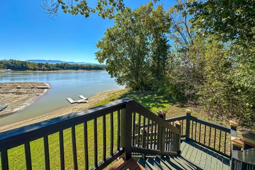 Dandridge House | Serene Lakefront Home Dock Game room Fire Pit