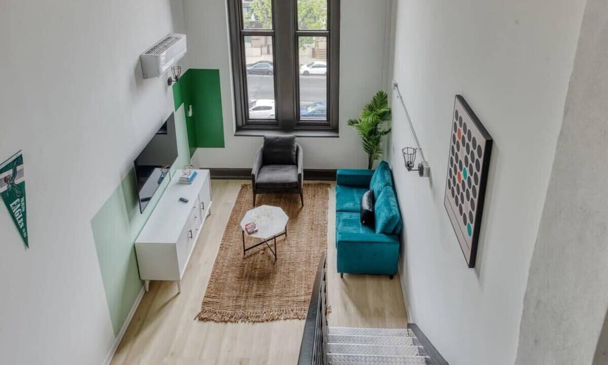 West Philadelphia Apartment | Sosuite | 1BR Loft w W/D, Gym, Lounge