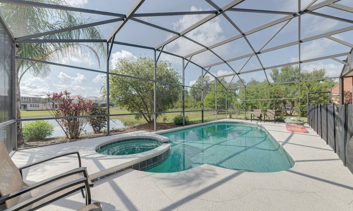 Veranda Palms Villa | South facing pool & spa on water conservation area in gated community
