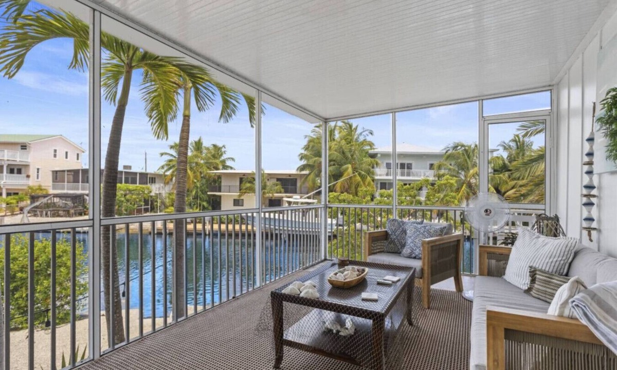 Indian Waterways Apartment | Spectacular Keys home-corner canal, hot tub, tiki