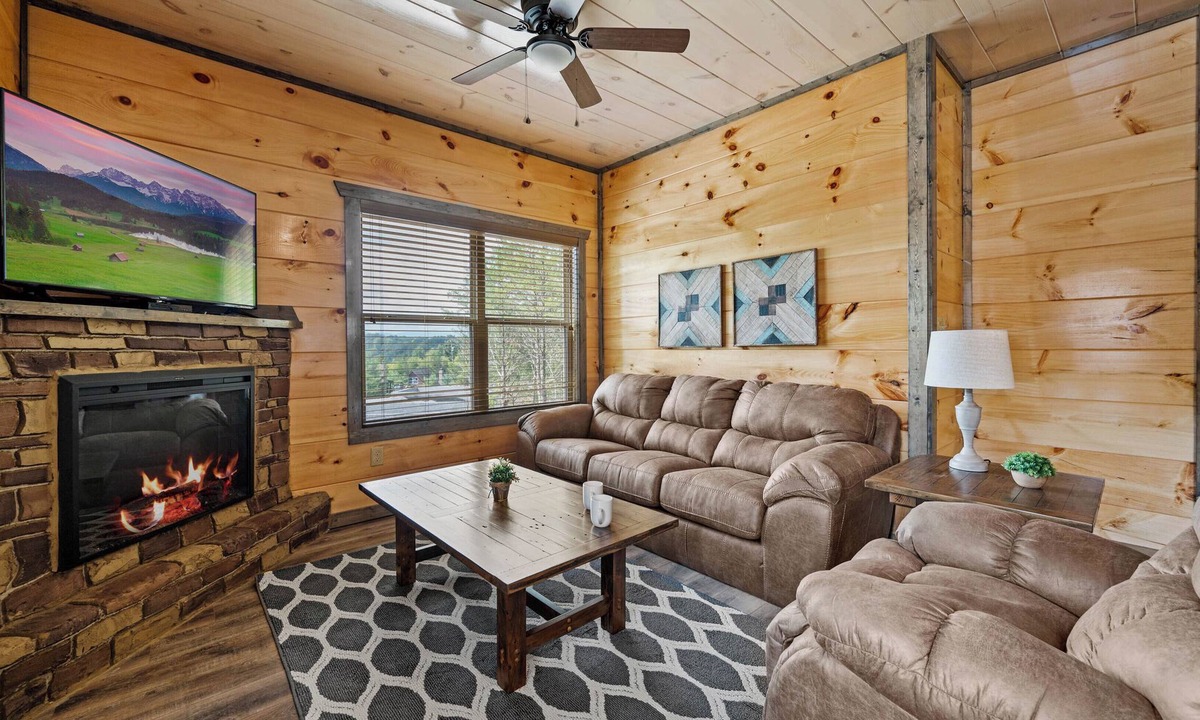Sevierville Cabin | Spring Cabin Deals! Hot tub, Games,Views & Dogs