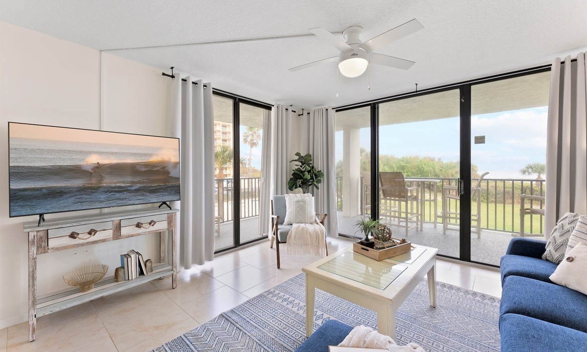 Port Canaveral Condo | Sun-Kissed Escape Direct Oceanfront Condo w/Private Balcony