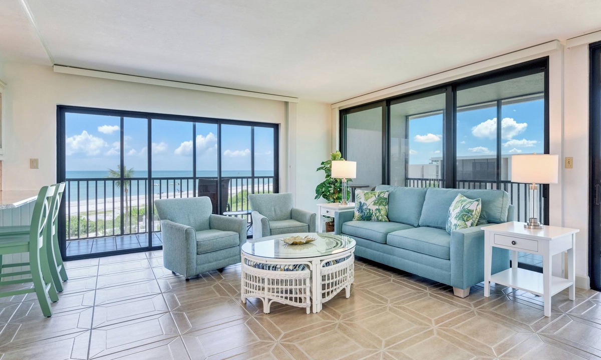 Sanibel Condo | Sundial F401 Penthouse Beachfront with Wrap Around Balcony
