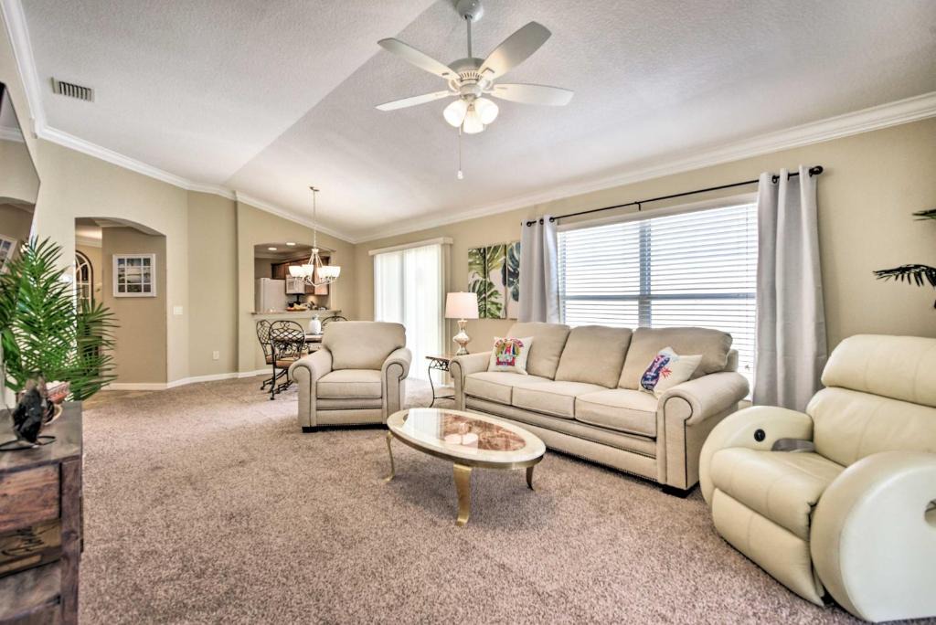 St. James Villa | Sunny Courtyard Villa with Patio Golf and Dine!
