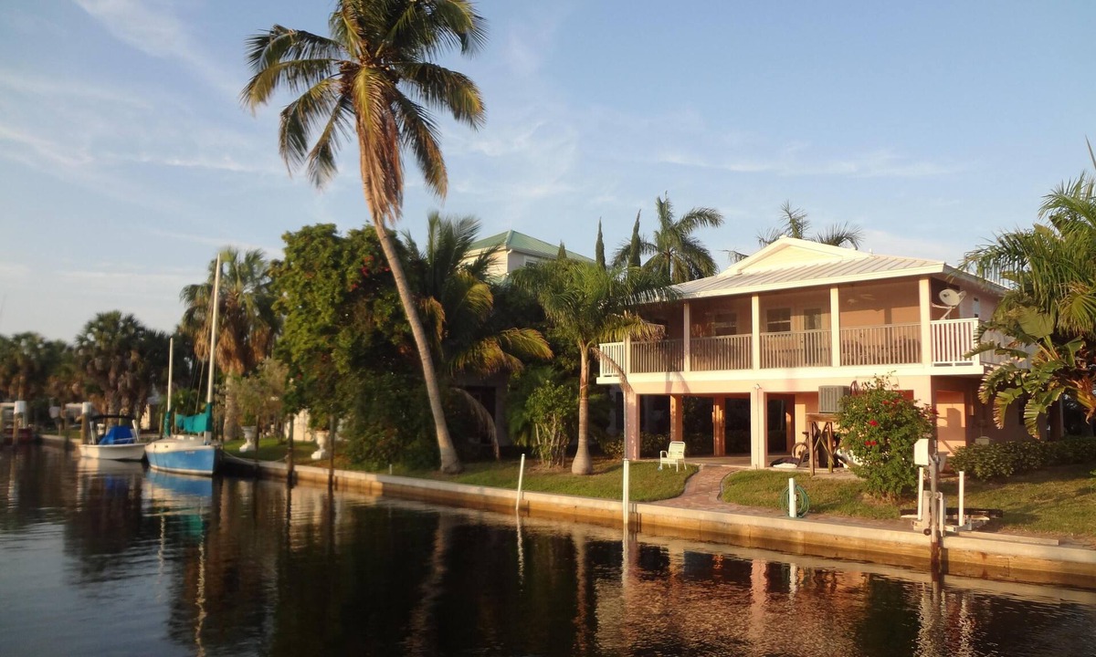 Bokeelia Villa | The Bokeelia Boathouse, waterfront, Boat Dock, Pine Island, Florida