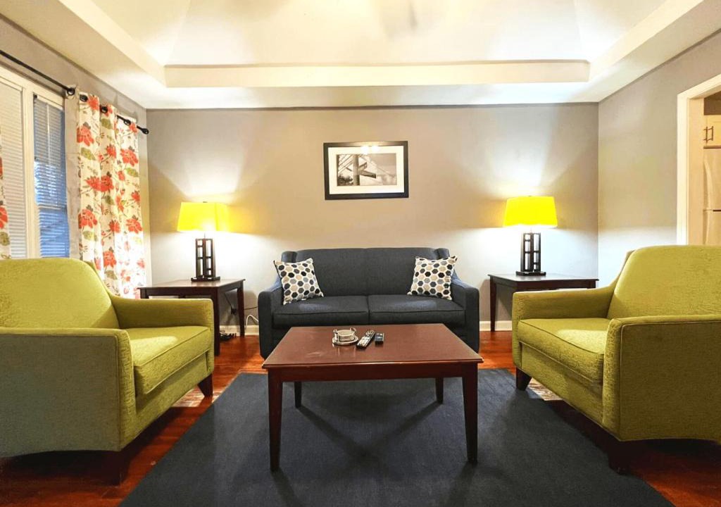 Belvedere Park House | The Cozy Home Comfy King and TV in every room