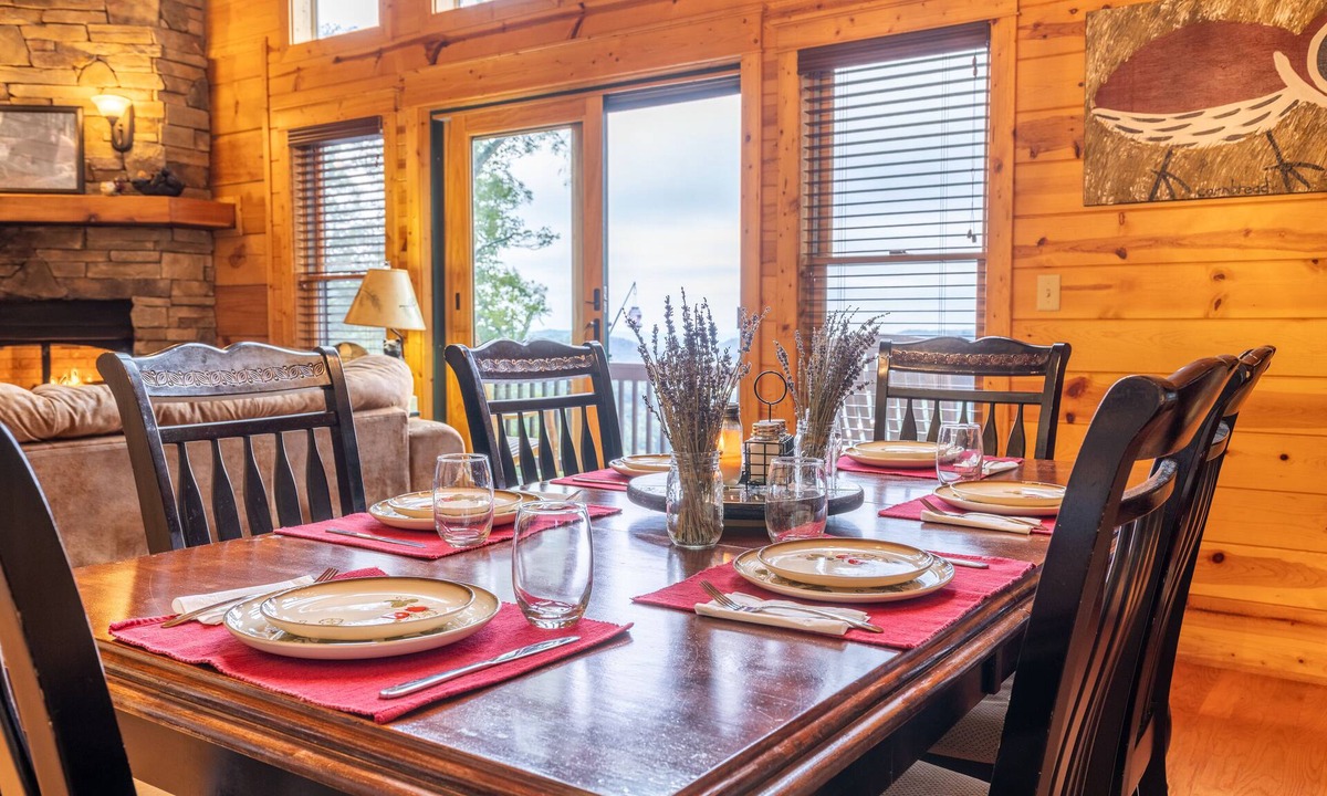 Wolf Laurel Cabin | Top view on the mountain~Sunsets, adventure, & luxury for 10~Pet Friendly too!