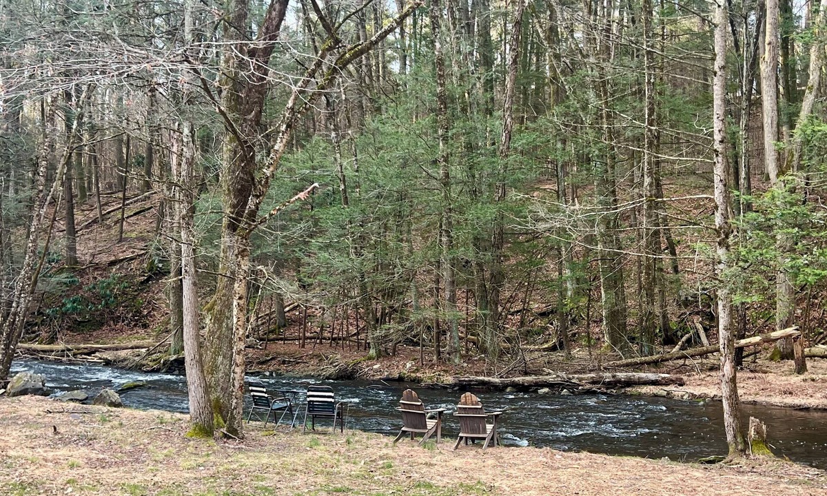 Cresco Cottage | Tranquil 1-bedroom stream side cottage with AC in charming Pocono Mountains