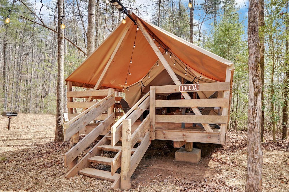 Suches RV Rental | Unforgettable Georgia Glamping: Safari Tent Retreat in Suches