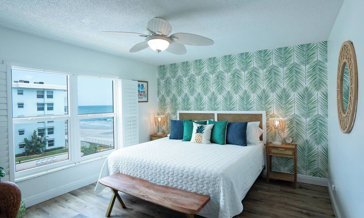 New Smyrna Beach Condo | Updated Oceanview 2/2 | Private Balcony, Heated Pool, and Beach Access