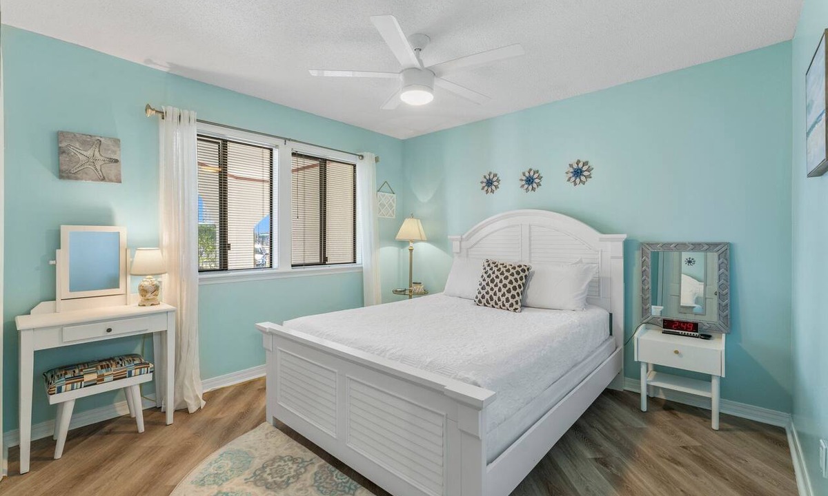 Gulf Lagoon Beach Condo | Waterfront boat dock,very close to beach, pool, tennis courts, and sauna.