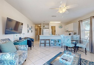 2nd Floor coastal condo, Steps to the gulf, Quick drive to entertainment