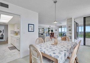 6th Floor End Unit -Bay Side -With Gulf Views and Walk to Vanderbilt Beach!