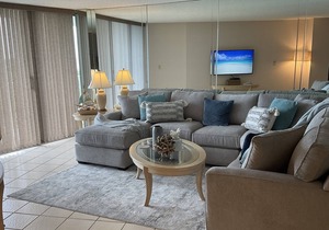 Beachfront Condominium in Marco Island with exhilarating sunset views.