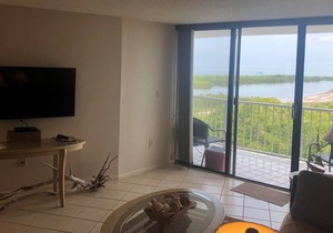 Beachfront Condominium in Marco Island with exhilarating sunset views.