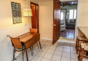 Bright beach home w. charming outdoors, close to beach