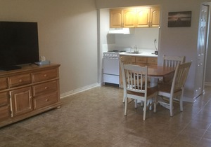Efficiency apartment, ground floor, looks at pool 1/4 mile to resident’s beach