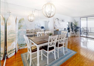 Fifth floor oceanfront condo w/ pool access, ocean view, W/D, WiFi, & central AC