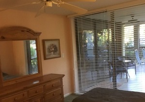 Gated community Ground floor across from pool & hot tub, large corner unit
