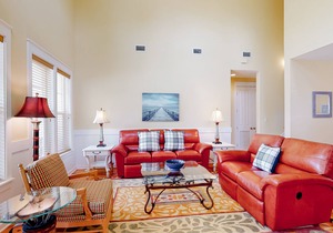 Golf-course home with lake view, central AC, & W/D - near beach