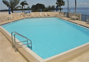Heated pool on the Gulf