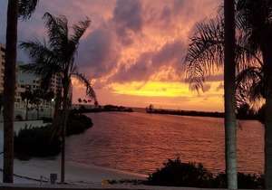 Heated pool on the Gulf