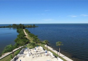 Heated pool on the Gulf