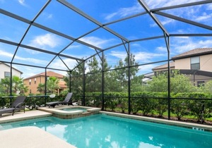 Luxury 6 Bedroom Gated Resort Villa Close to Disney 5481SC
