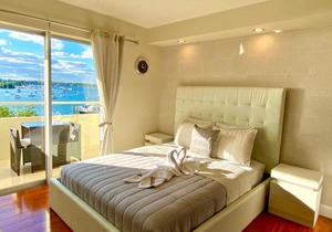 Modern waterfront apartment with Miami Skyline view, free parking 5 mins drive to Miami Beach