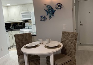 Newly remodeled condo with beautiful view by the Gulf and private beach access.