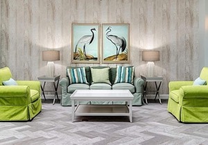 Newly renovated atrium. Beach front building off 30A