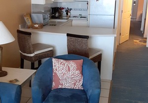 Ocean Front Condo.Magnificent Beach View.1B 1B 680 Sqft. Sleep 4 Pools not Open