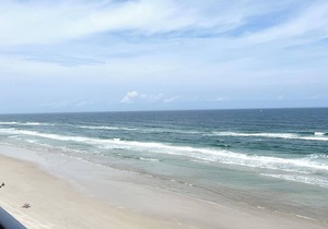 Oceanfront Ponce Inlet FL, Top-floor 2/2, Remodeled with higher kitchen ceiling
